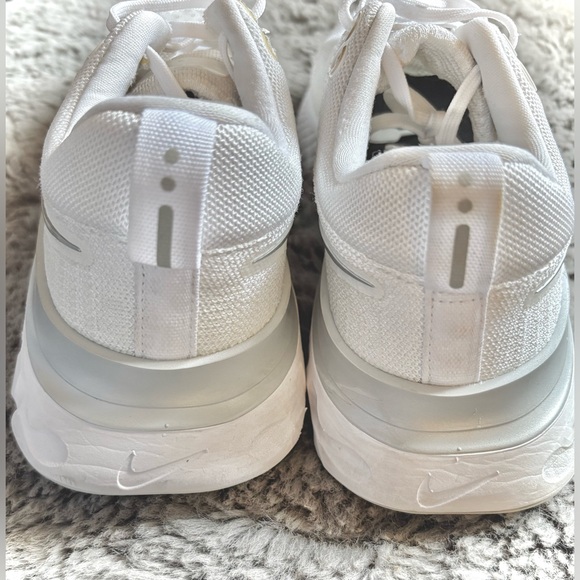 Nike React Infinity White/Grey Trim Sneakers - Picture 7 of 13